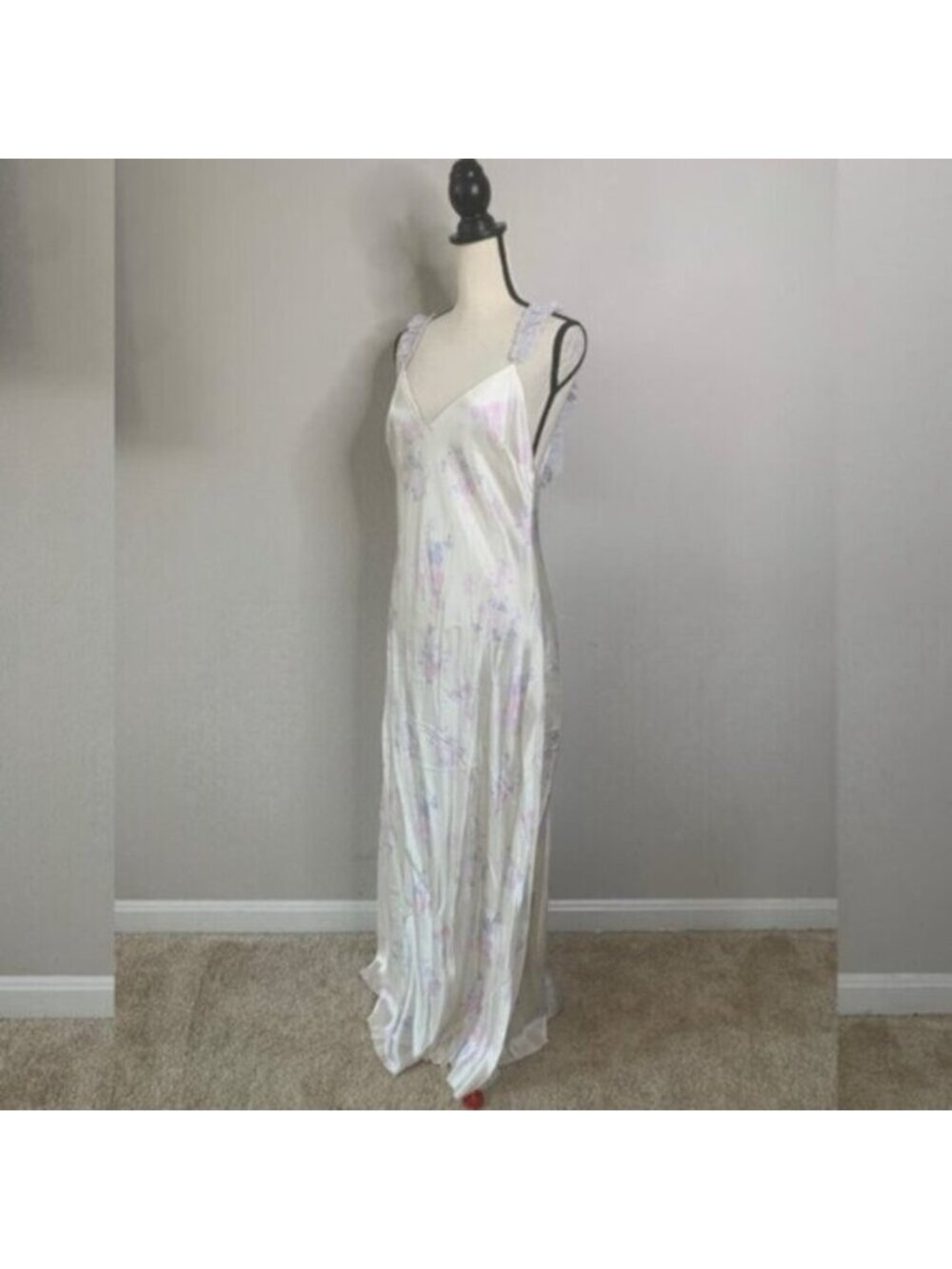 NWT LoveShackFancy Elizabella Lilac Pearl Maxi Dress - Picture 7 of 17
